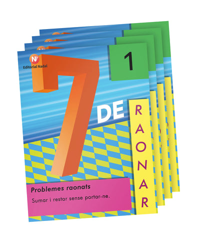Col·lecció de quaderns de matemàtiques - 7 de raonar - primària