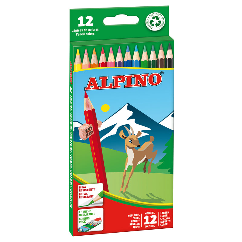 Estoig de 12 Llapis de colors Alpino