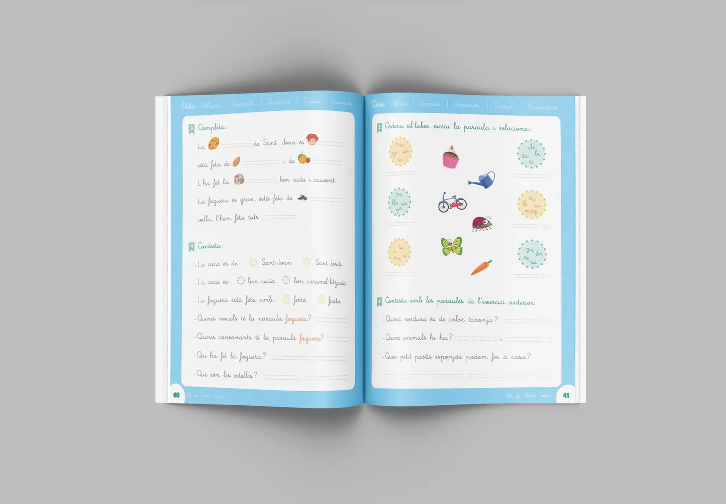 Lecto fàcil 1 lligada - Quadern comprensió i velocitat lectora - 1r de primària