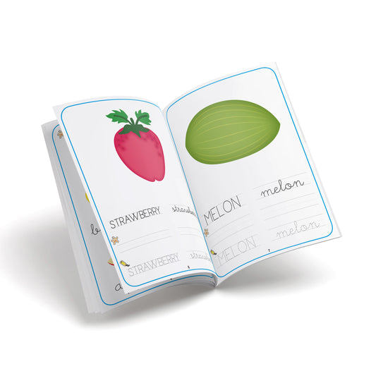 Cuaderno infantil frutas