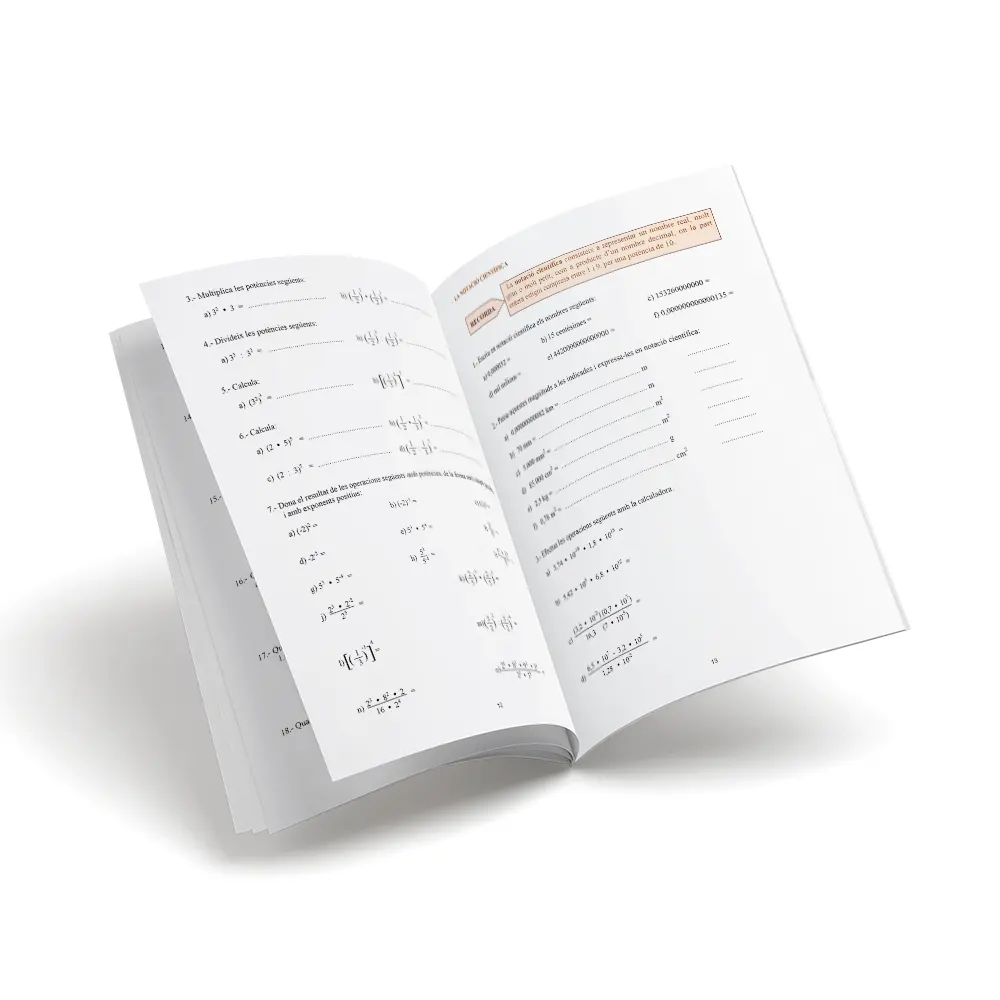 Quadern de matemàtiques – Pont Tercer ESO – Secundària