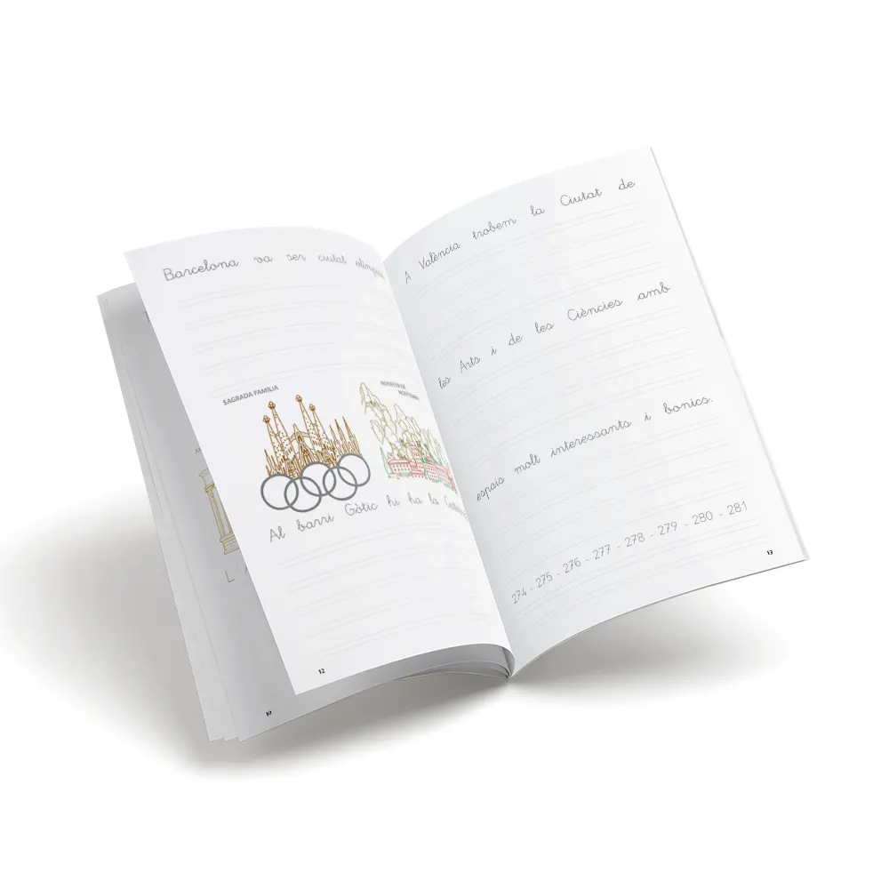 Quadern escriptura - Rumb escriptura 15 - primària