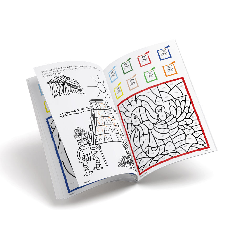 Quadern activitats - Restar y colorear 2