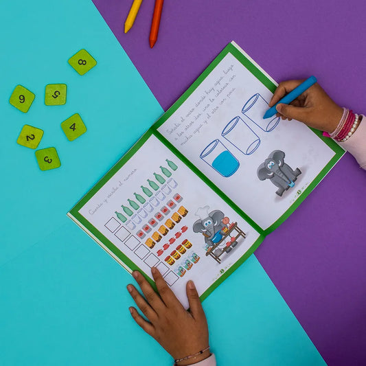 Quadern de grafomotricitat - Puente Infantil Números - 5 años