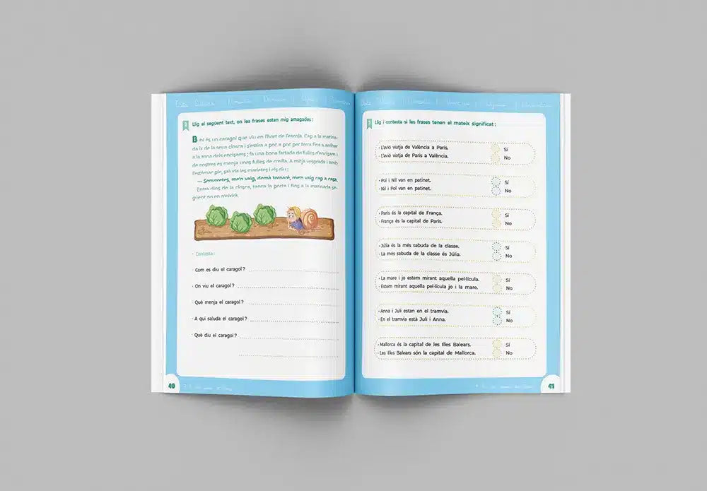 Quadern comprensió i velocitat lectora valencià – 2n primària – Lecto Eixida 2