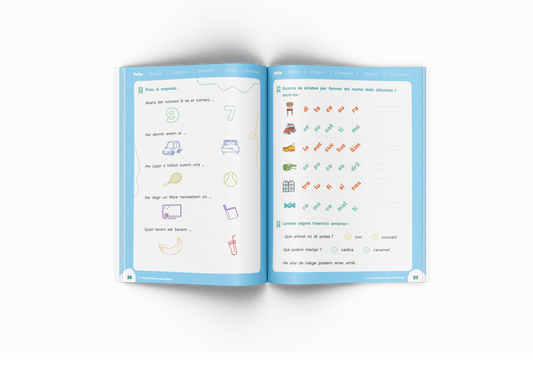 Lecto fàcil 1 impremta - Quadern comprensió i velocitat lectora - 1r de primària