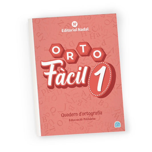 Orto fàcil 1 impremta - Quadern d'ortografia - 1r de primària