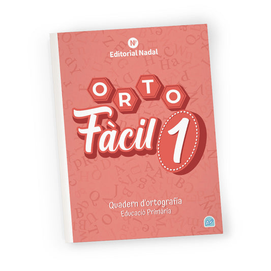 Orto fàcil 1 lligada - Quadern d'ortografia - 1r de primària