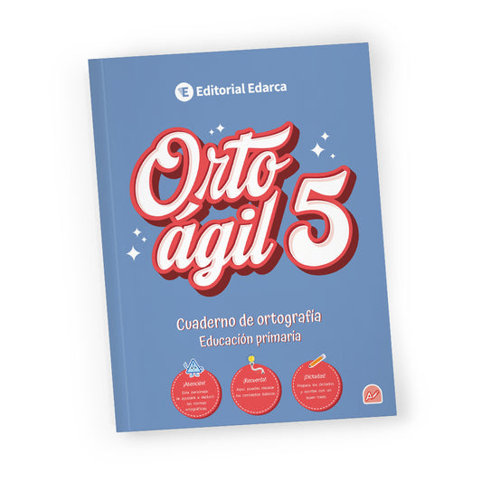 Orto ágil 5 - Quadern d'ortografia en castellà - 5è de Primària