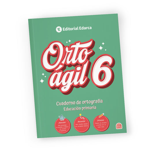 Orto ágil 6 - Quadern d'ortografia en castellà - 6è de Primària