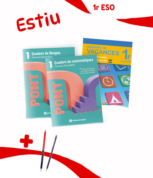 Pack de quaderns d'estiu - Vacances Primer ESO - secundària