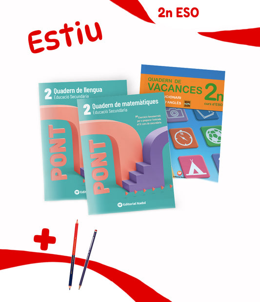 Pack de quaderns d'estiu - Vacances Segon ESO - secundària