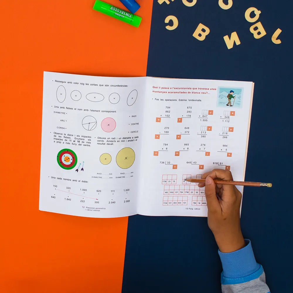 Quadern de matemàtiques – Pas Matemàtiques Quart – Primària