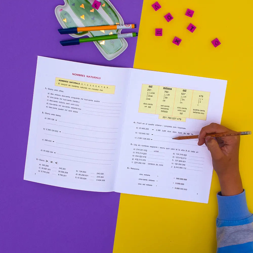 Quadern de matemàtiques – Pas Matemàtiques sisé – Primària