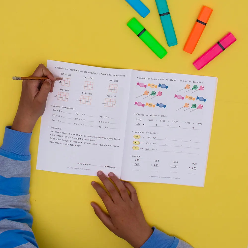 Quadern de matemàtiques – Pas Matemàtiques Tercer – Primària