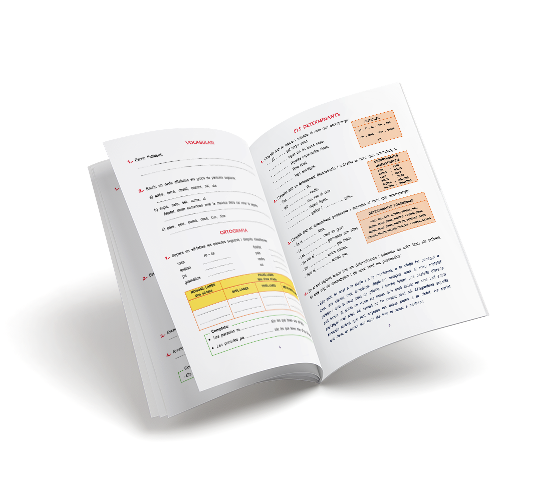 Quadern de Llengua – Pas Llengua Cinqué – Primària
