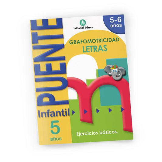 Quadern de grafomotricitat - Puente Infantil Letras - 5 años