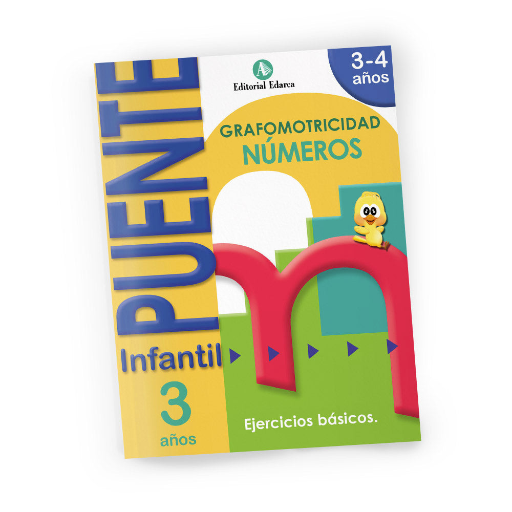 Quadern de grafomotricitat - Puente Infantil Números - 3 años