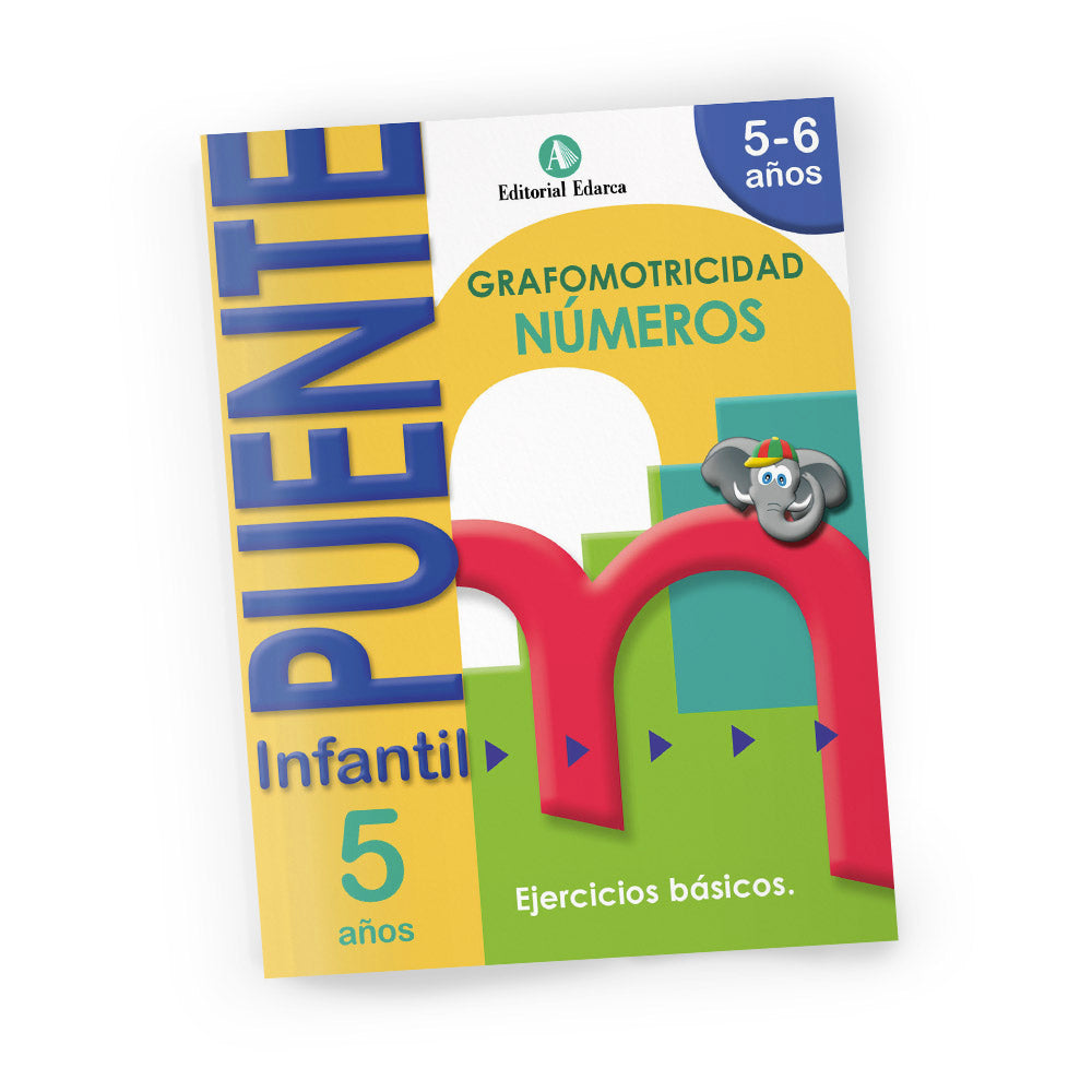 Quadern de grafomotricitat - Puente Infantil Números - 5 años
