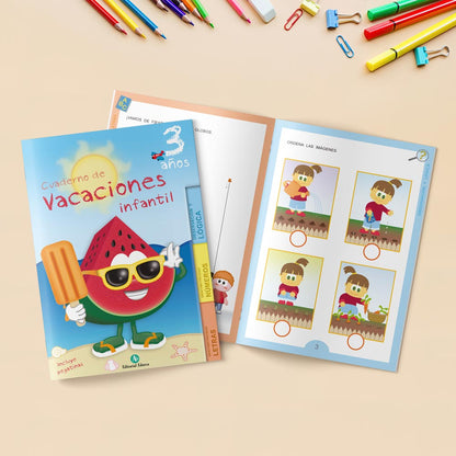 Quadern de repàs estiu - Vacaciones 3 años - infantil