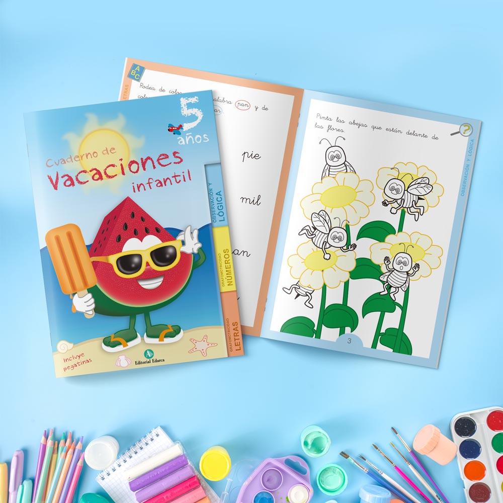 Quadern de repàs estiu - Vacaciones 5 años - infantil