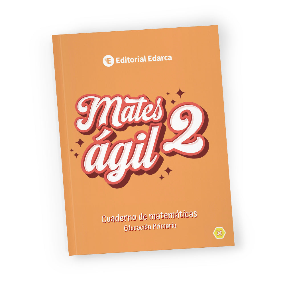 Mates ágil 2 cursiva - Quadern de matemàtiques - 2n de primària