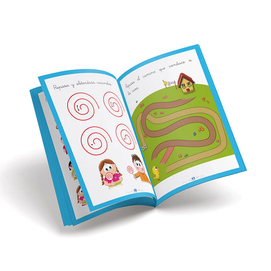Cuaderno de grafomotricidad - Puente Infantil Letras - 3 años