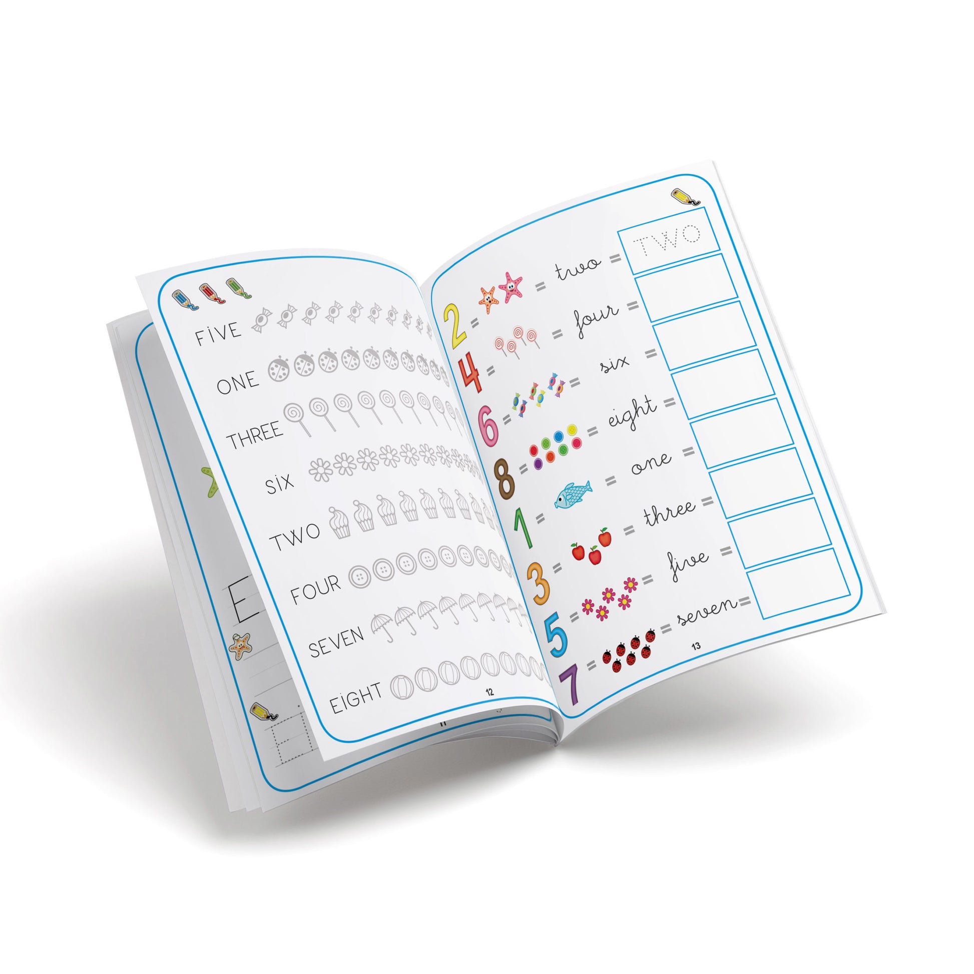 Fichas ingles numbers