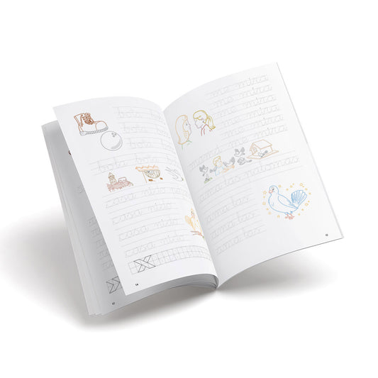 Quadern d'escriptura - Castillo 5: Palabras y números del 1 al 7 - primària