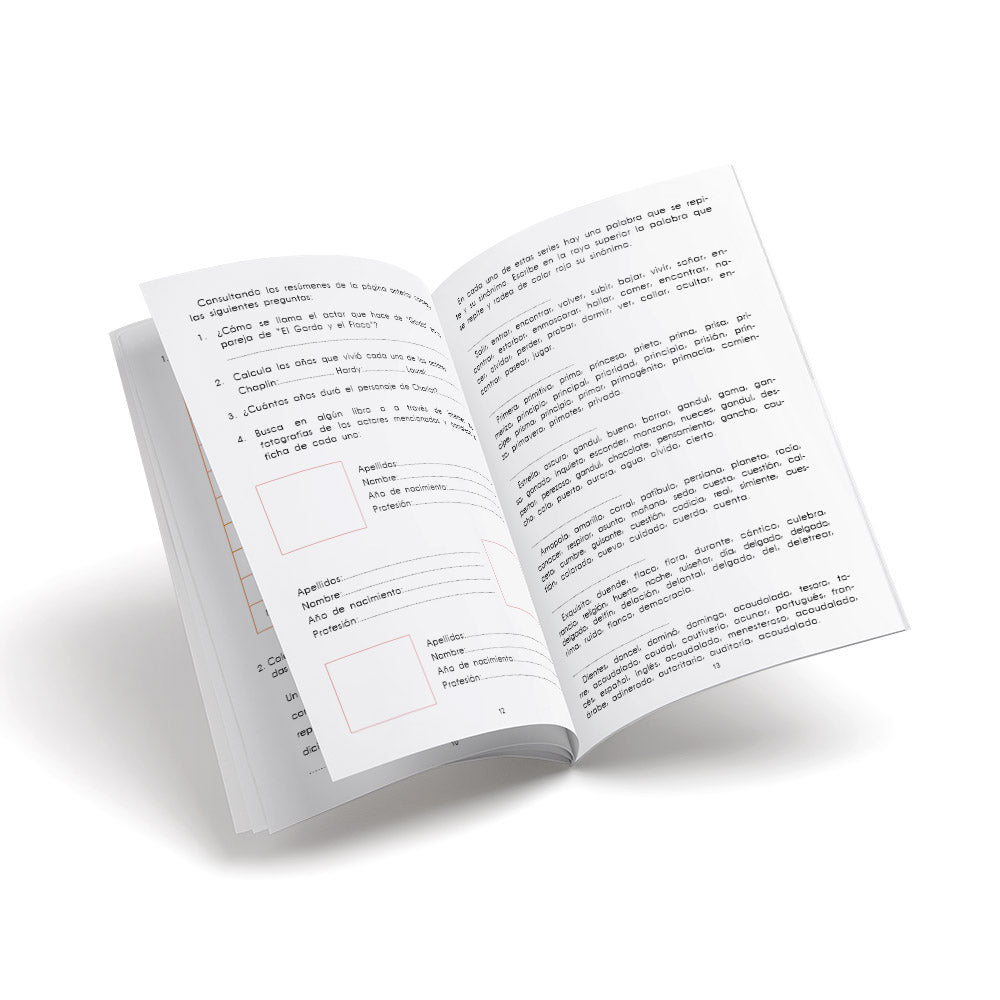 fichas lector 18
