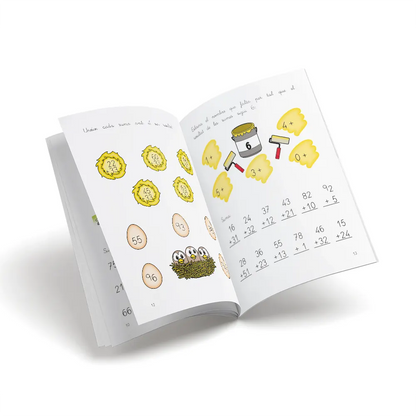 Quadern de matemàtiques 09 - Nou set Juguem amb els nombres - Comencem a sumar - infantil
