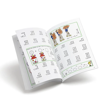 Quadern de matemàtiques - Nou set Càlcul 2 Sumes portant-ne - primària