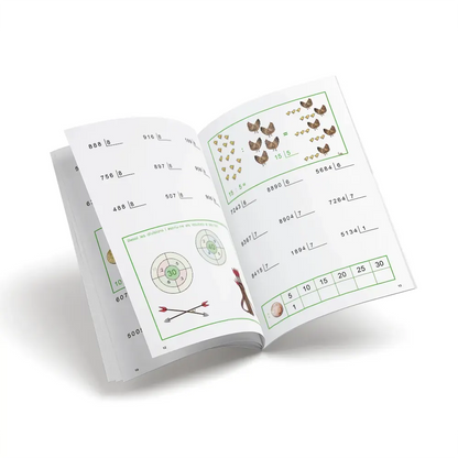 Quadern de matemàtiques - Nou set Càlcul 7 Divisions per una xifra - primària