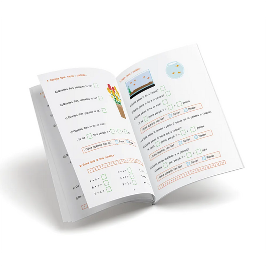 Quadern de matemàtiques primària - 7 de raonar - nº 1 Sumar i restar sense portar-ne
