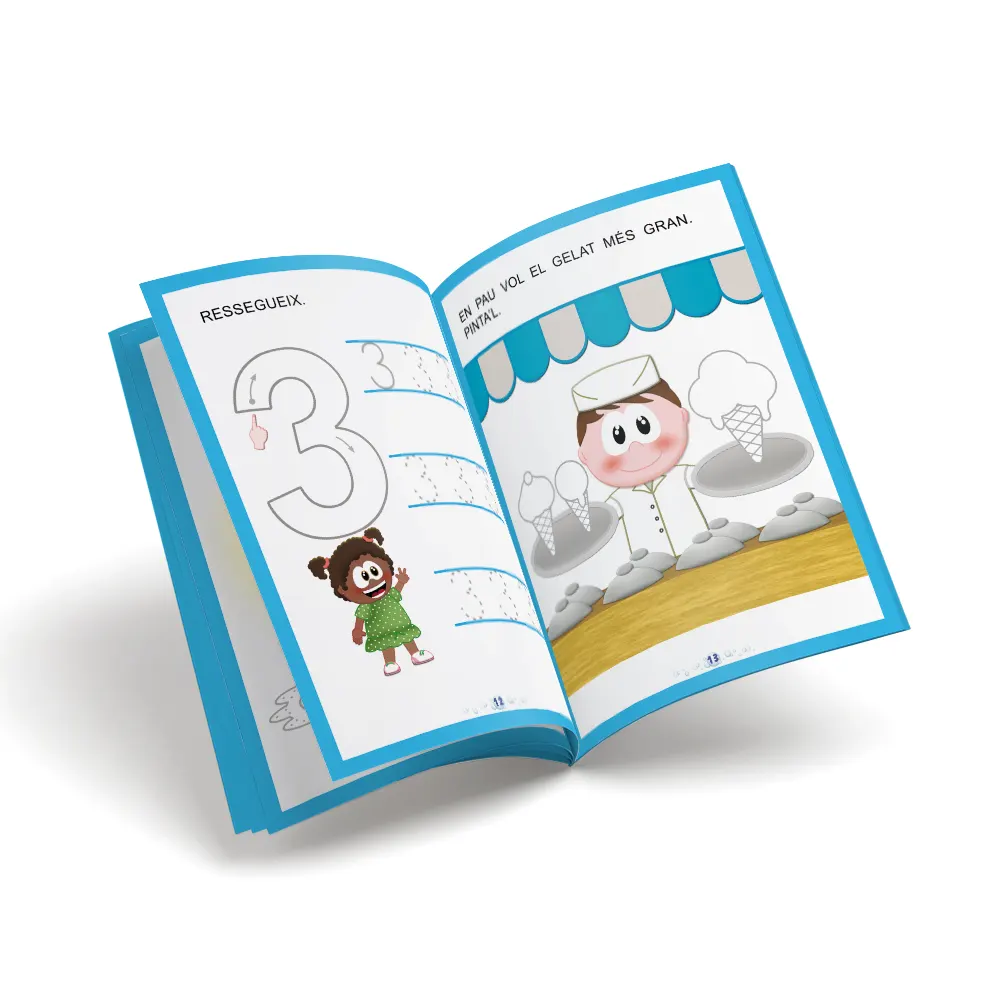 Quadern de grafomotricitat - Petit Pont Infantil - Nombres I3