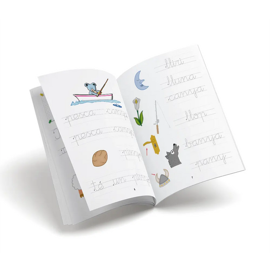 Quadern d'escriptura lligada - Primera Escriptura 4 - infantil