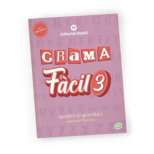 Grama fàcil 3 Balear - Quadern de gramàtica - 3r primària