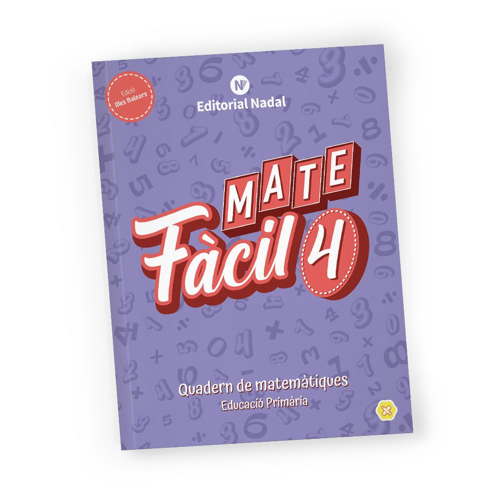 Mate fàcil 4 balear - Quadern de matemàtiques - 4t de primària