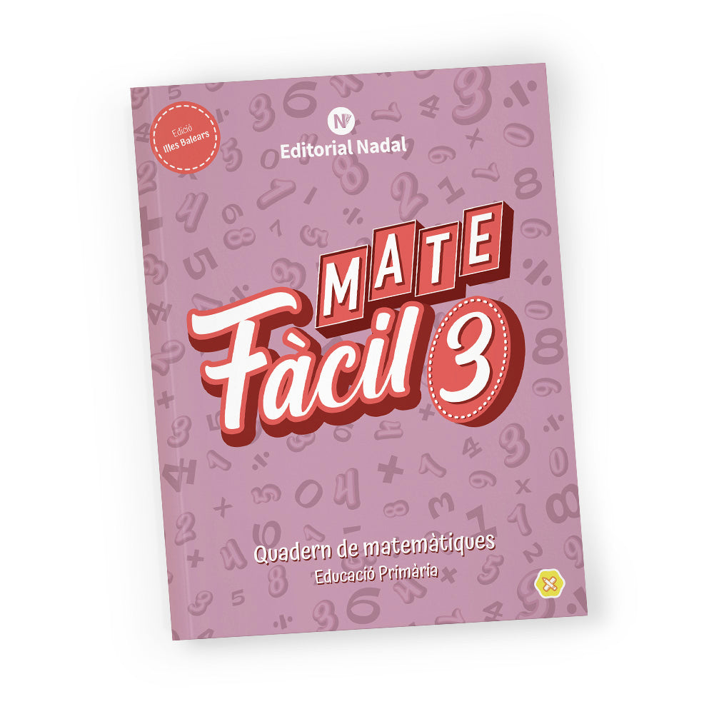 Mate fàcil 3 balear - Quadern de matemàtiques - 3r de primària