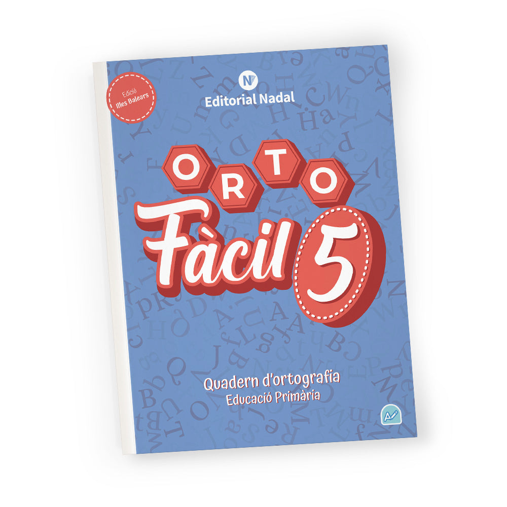Orto fàcil 5 - Quadern d'ortografia balear - 5è de primària