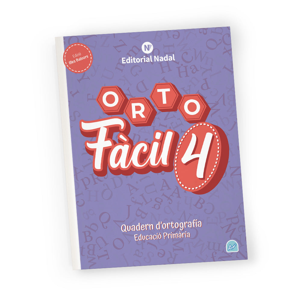 Orto fàcil 4 - Quadern d'ortografia balear - 4t de primària