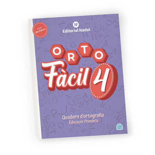 Orto fàcil 4 - Quadern d'ortografia balear - 4t de primària