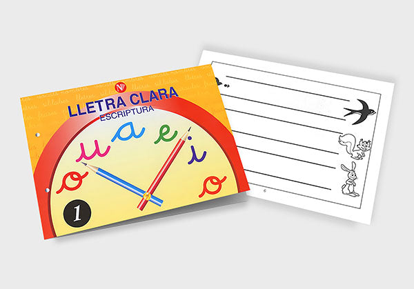 Quadern d'escriptura - Lletra Clara 1 - infantil