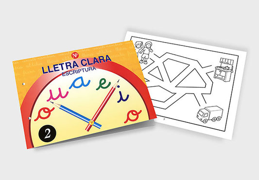Quadern d'escriptura - Lletra Clara 2 - infantil