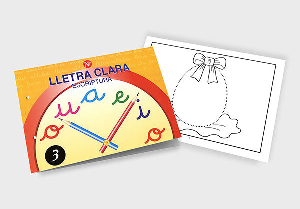 Quadern d'escriptura - Lletra Clara 3 - infantil