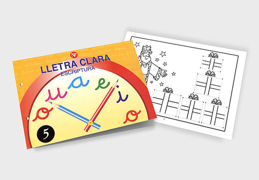 Quadern d'escriptura - Lletra Clara 5 - infantil