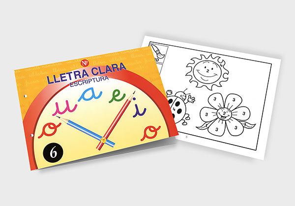 Quadern d'escriptura - Lletra Clara 6 - infantil