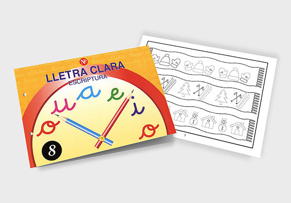 Quadern d'escriptura - Lletra Clara 8 - infantil
