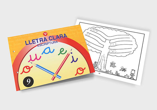 Quadern d'escriptura - Lletra Clara 9 - infantil
