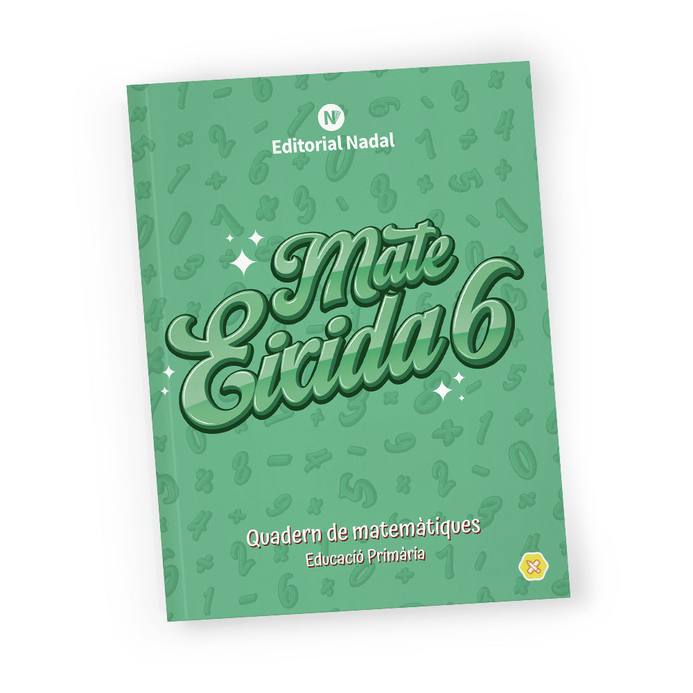 Mate Eixida 6 - Quadern de matemàtiques - 6é de primària